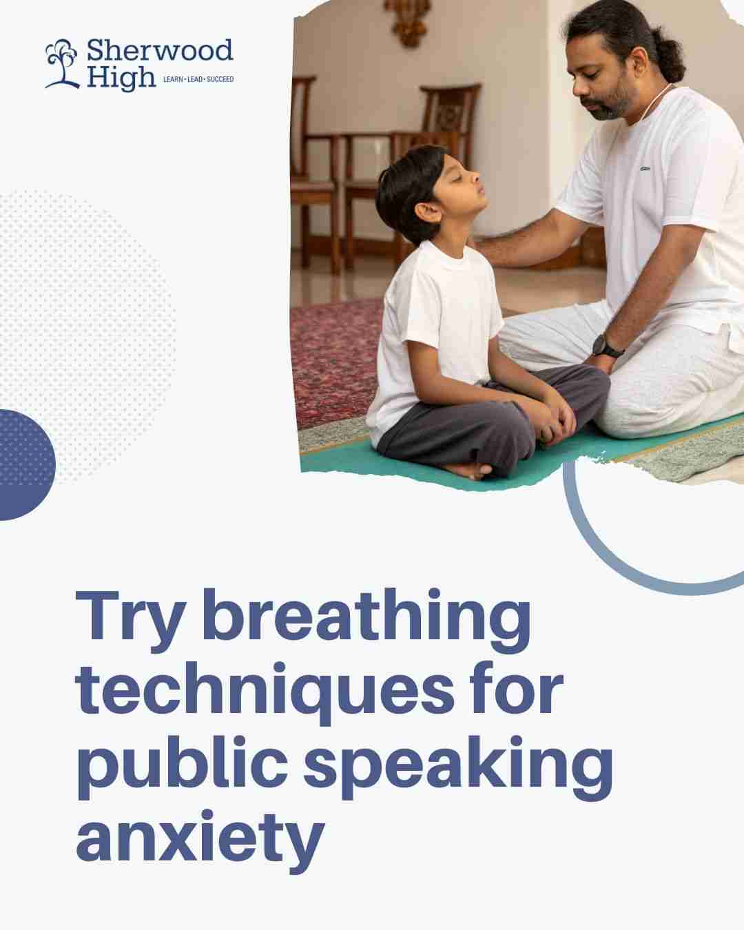 practicing breathing techniques to overcome public speaking anxiety